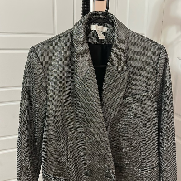 H&M Silver Metallic Blazer - Picture 3 of 3